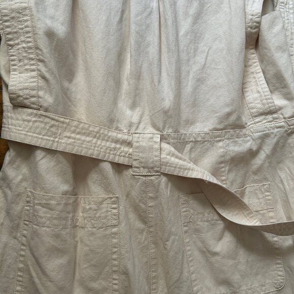 BR Utility Jumpsuit in Cream/Ivory, Size XL - Picture 6 of 10